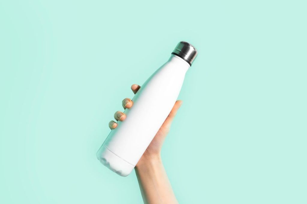 Metal Water Bottle to use on a plane