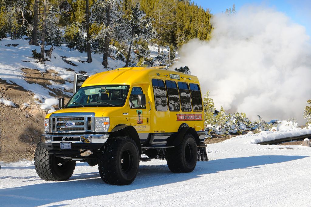Snow Vehicle Tour in Yellowstone